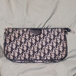 Dior Monogram Black and Cream Clutch